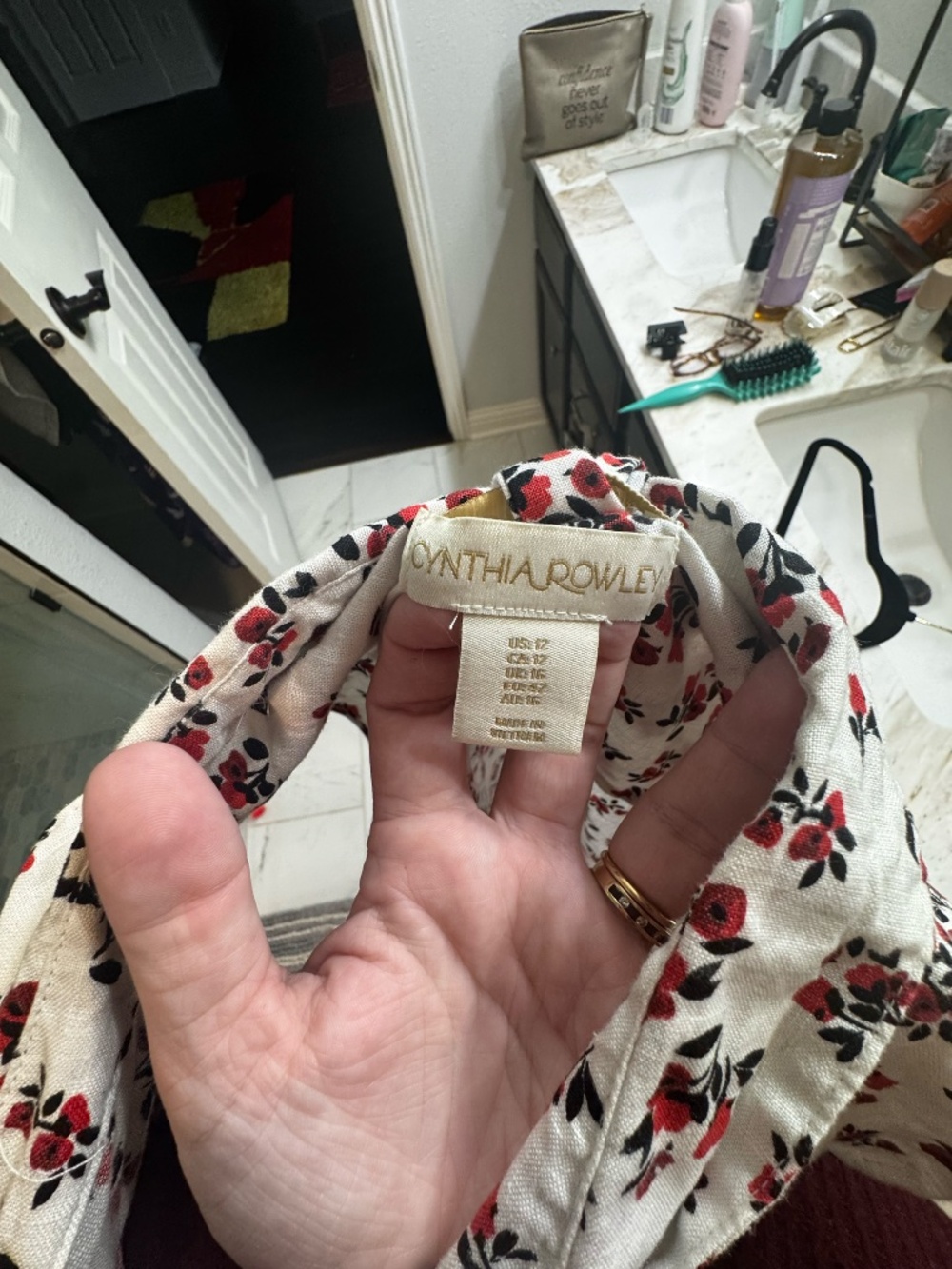 100% Linen, 90s inspired midi dress - Picture 2 of 5